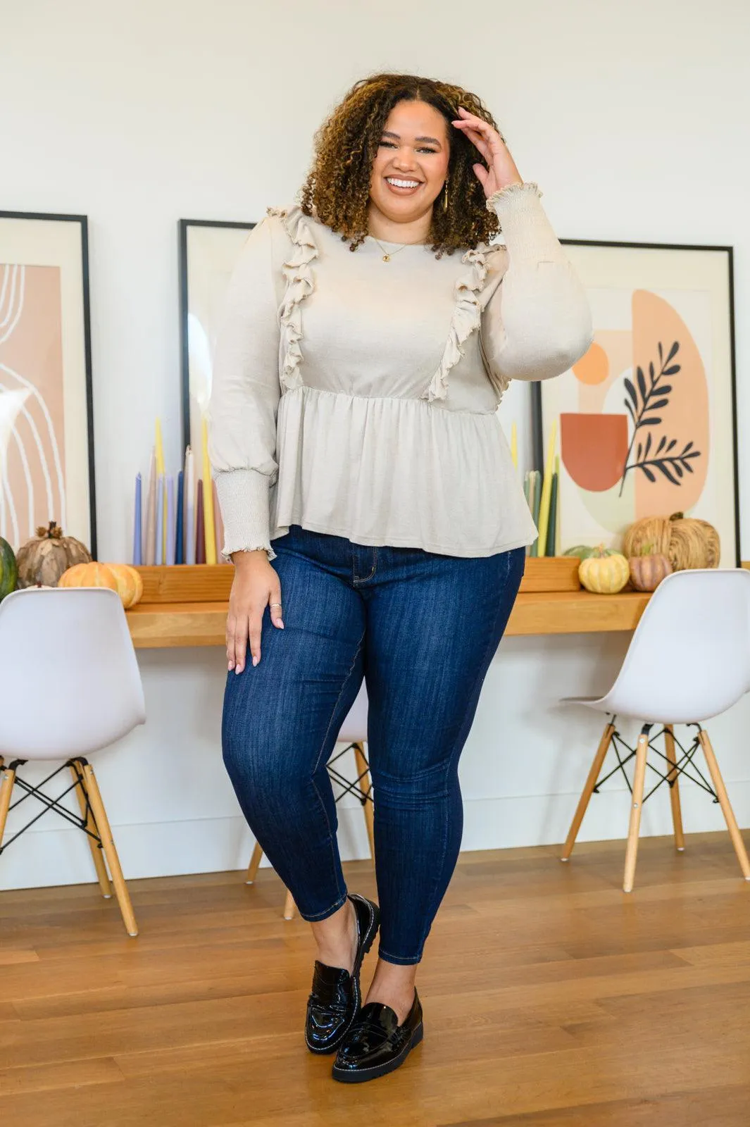 Hazel Blues® | Sweet Confession Top In Seashell