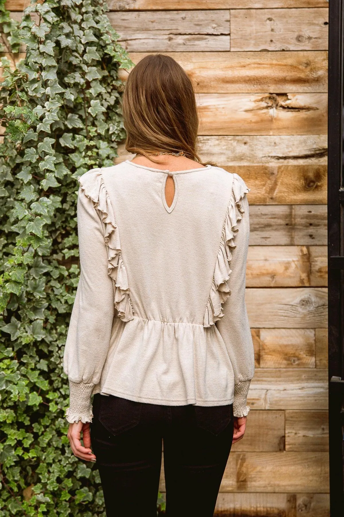 Hazel Blues® | Sweet Confession Top In Seashell