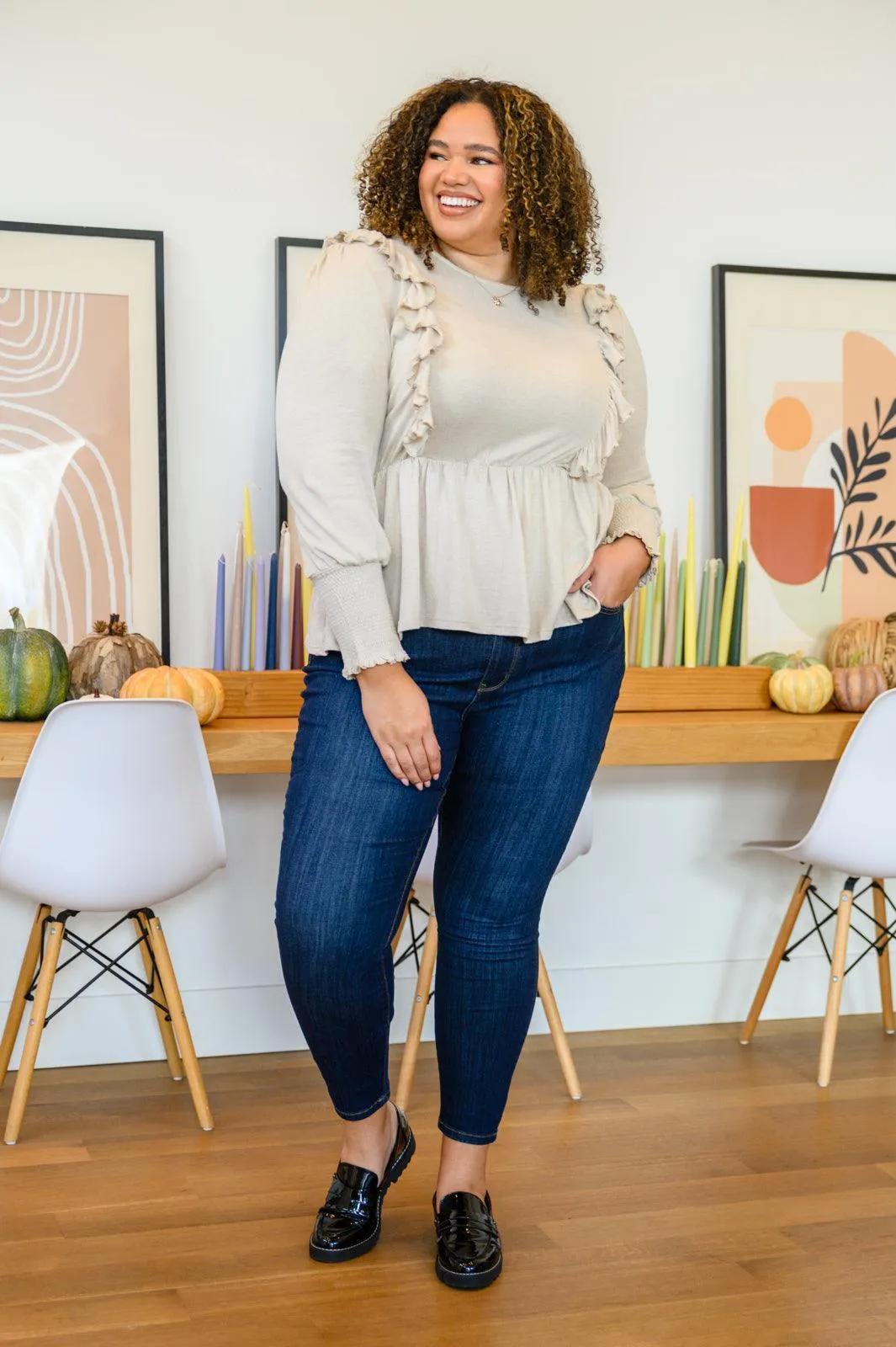 Hazel Blues® | Sweet Confession Top In Seashell