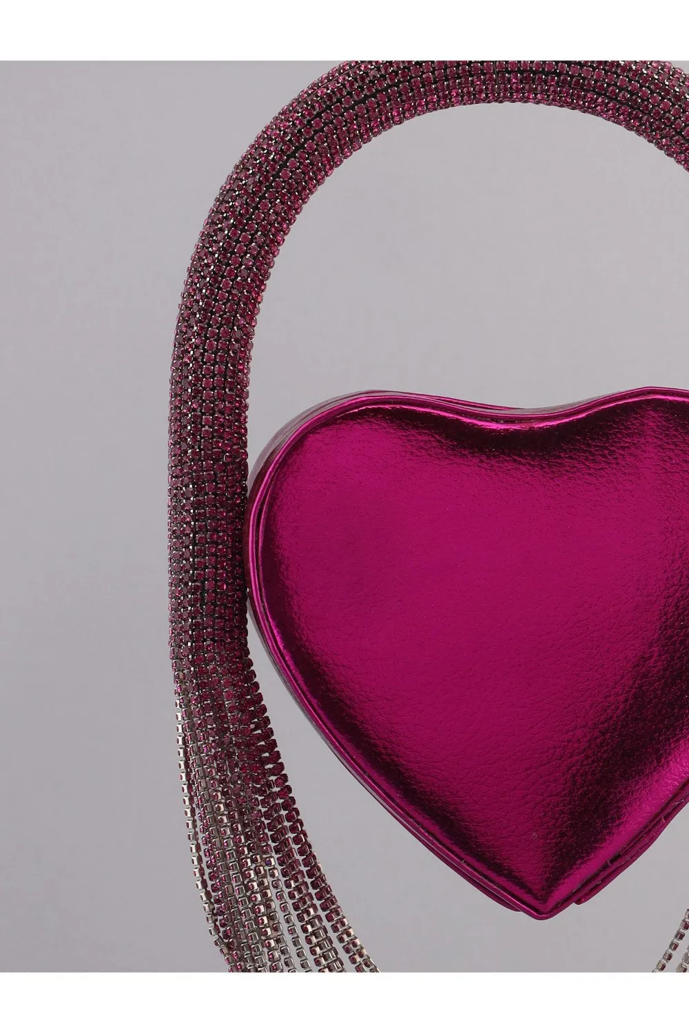 Heart Shaped Bag Pink Clutch
