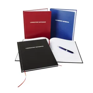 Heathrow Scientific 8610D LABORATORY NOTEBOOKS, 200 pages, red