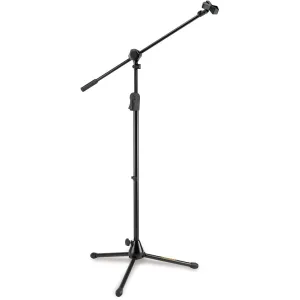 Hercules EZ Clutch Tripod Mic Stand w/2-in-1 Boom & EZ Mic Clip