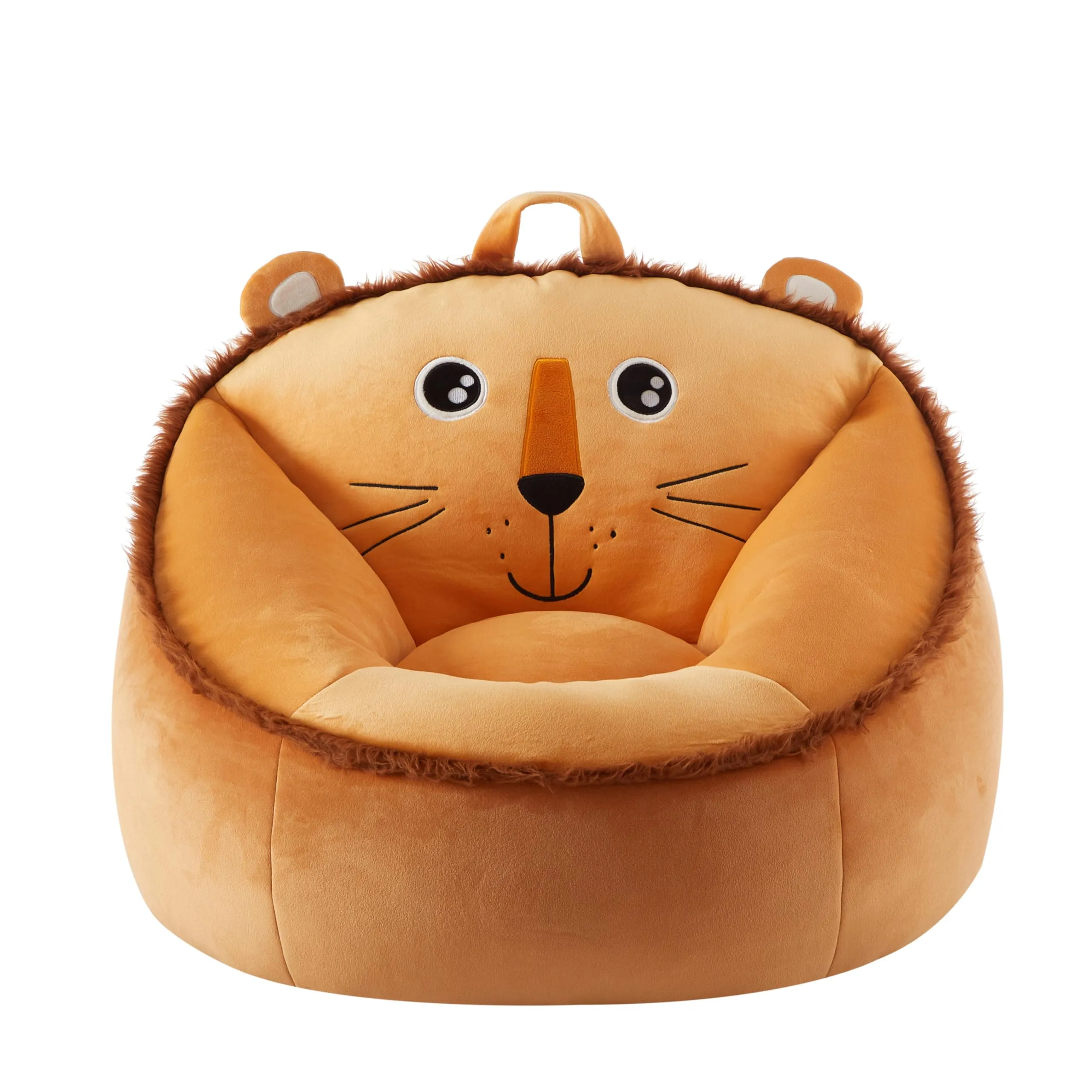 Heritage Kids Micromink Squishy Bean Bag Chair for Kids Ages 3 