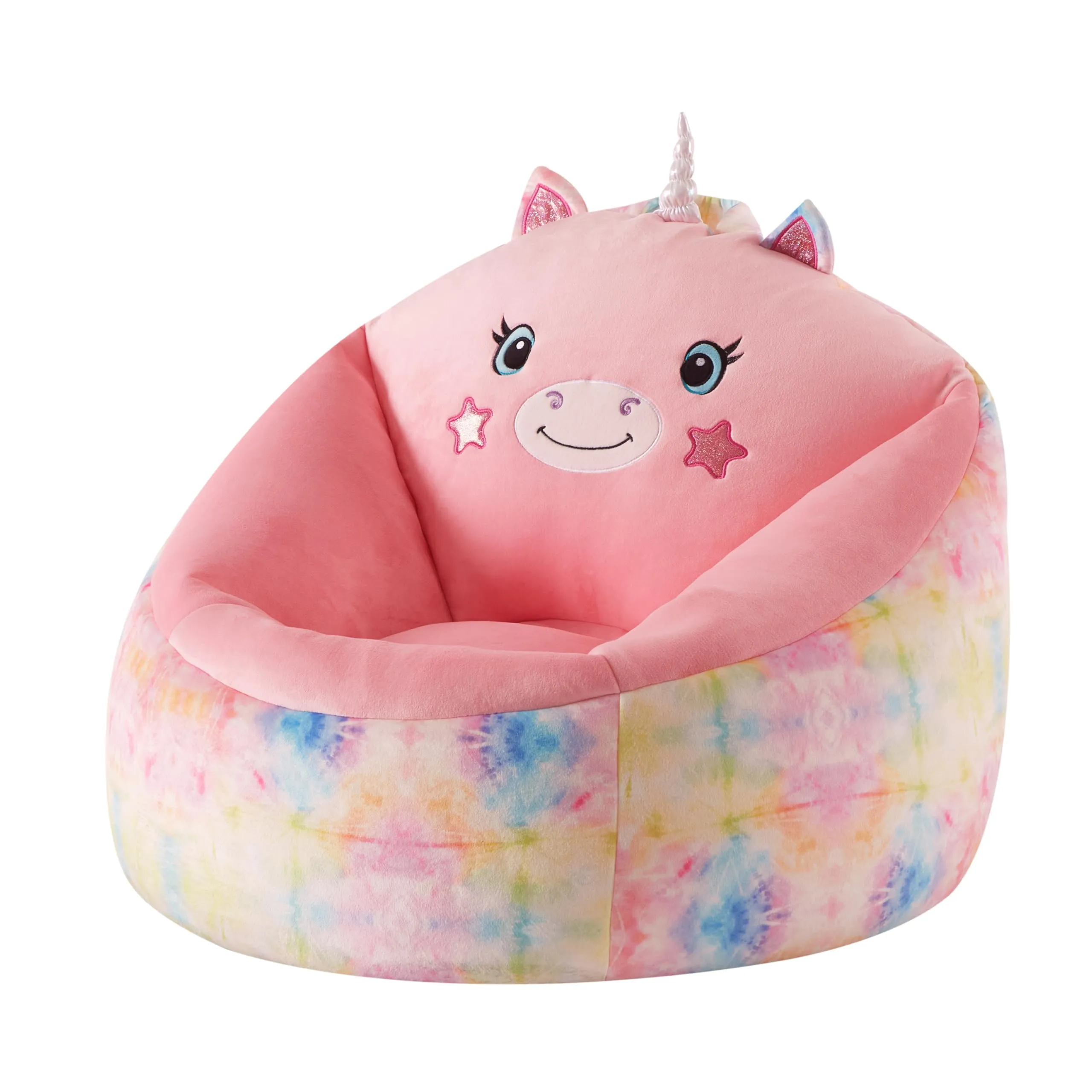 Heritage Kids Micromink Squishy Bean Bag Chair for Kids Ages 3 