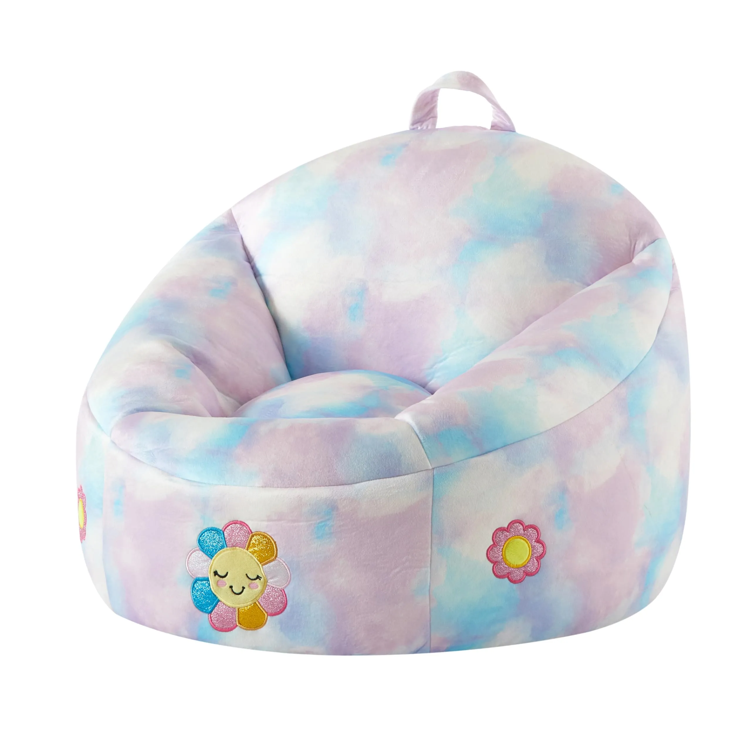 Heritage Kids Micromink Squishy Bean Bag Chair for Kids Ages 3 