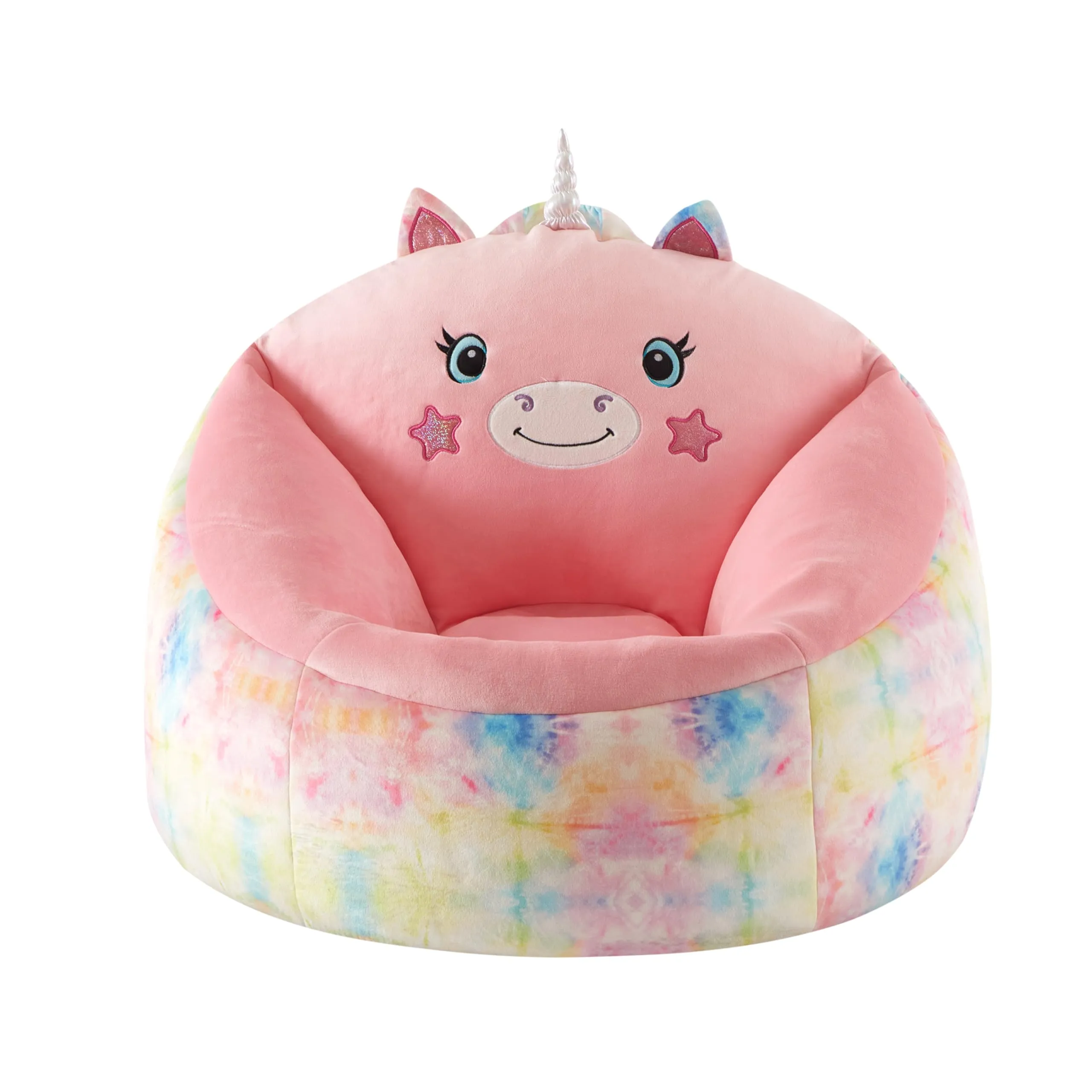 Heritage Kids Micromink Squishy Bean Bag Chair for Kids Ages 3 