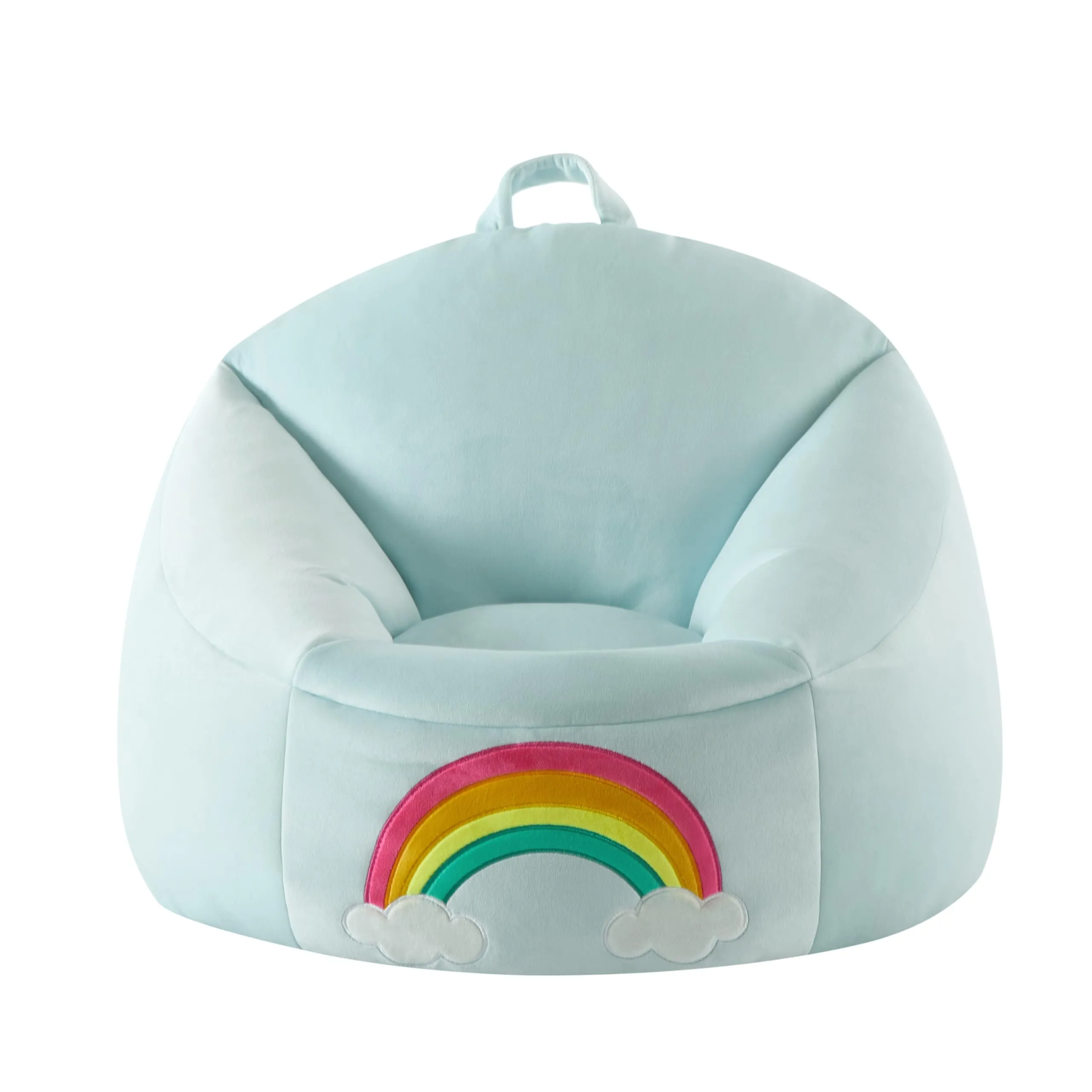 Heritage Kids Micromink Squishy Bean Bag Chair for Kids Ages 3 