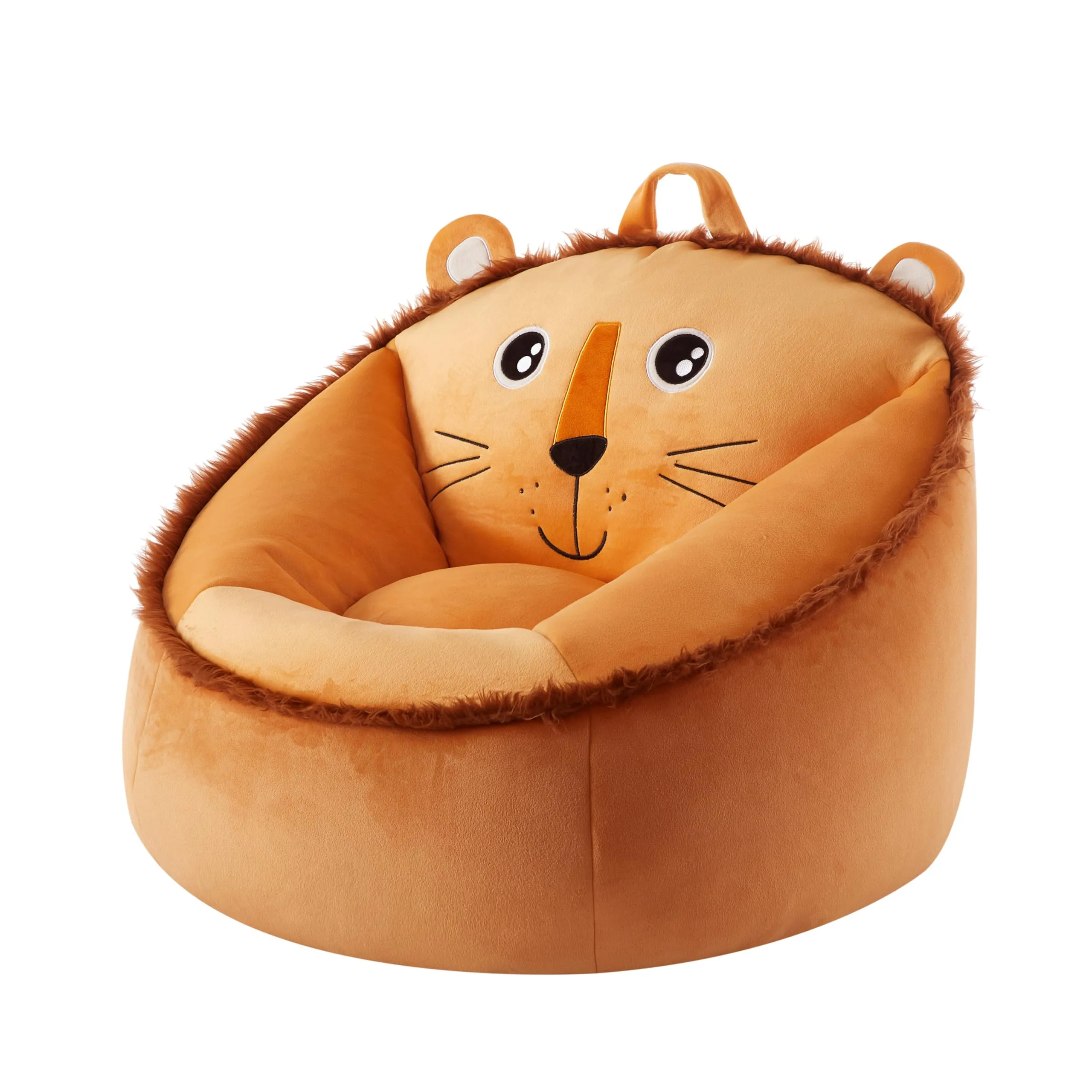 Heritage Kids Micromink Squishy Bean Bag Chair for Kids Ages 3 