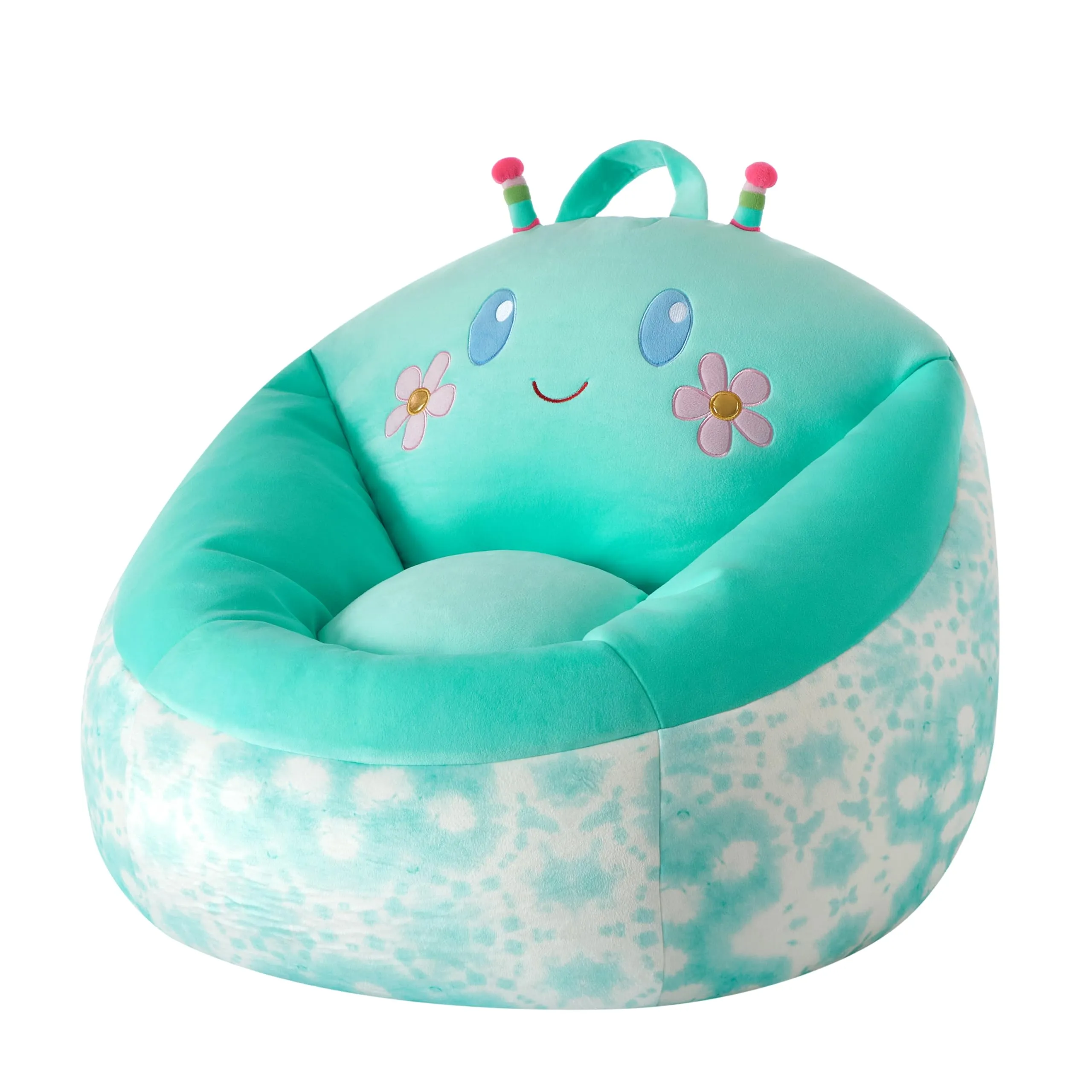 Heritage Kids Micromink Squishy Bean Bag Chair for Kids Ages 3 