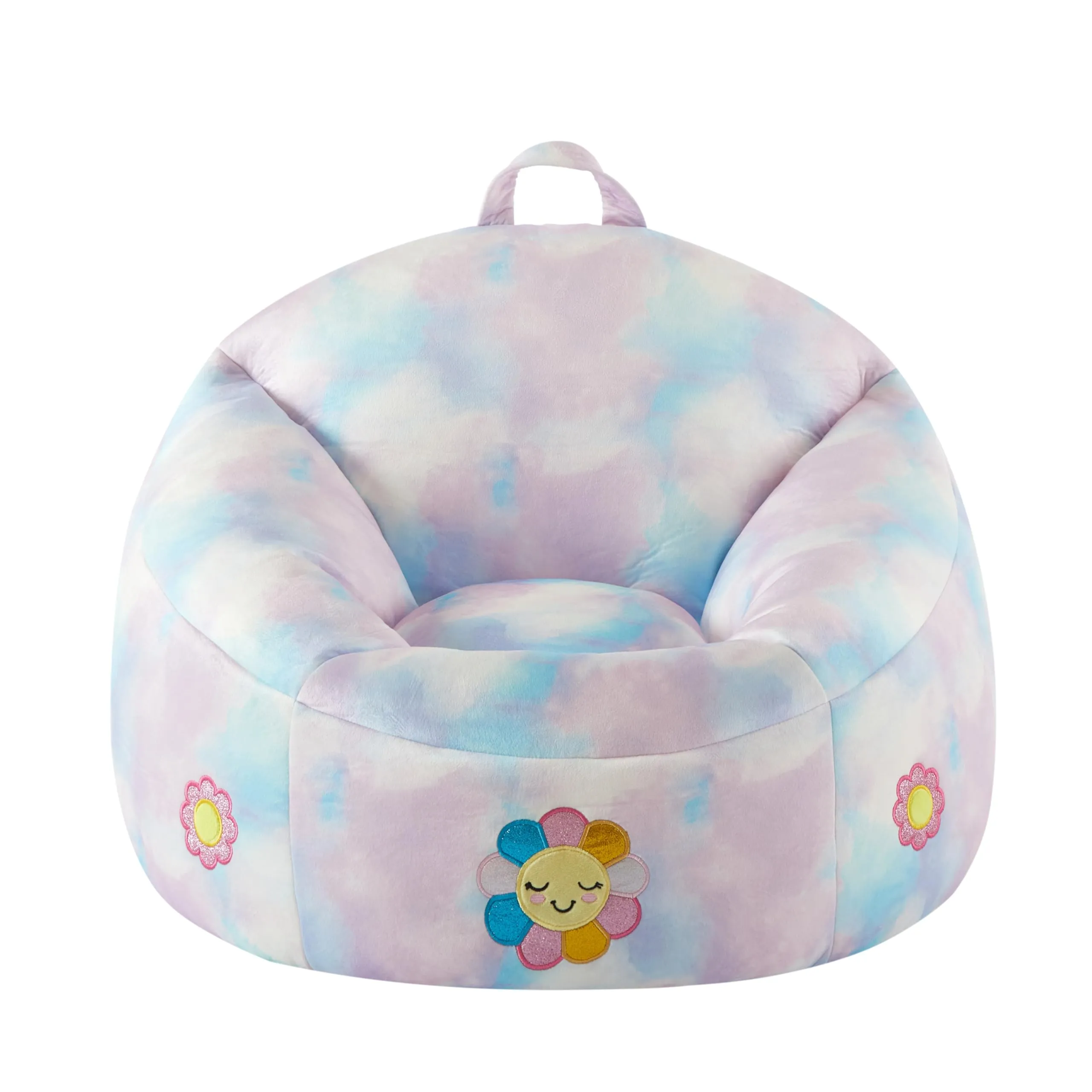 Heritage Kids Micromink Squishy Bean Bag Chair for Kids Ages 3 