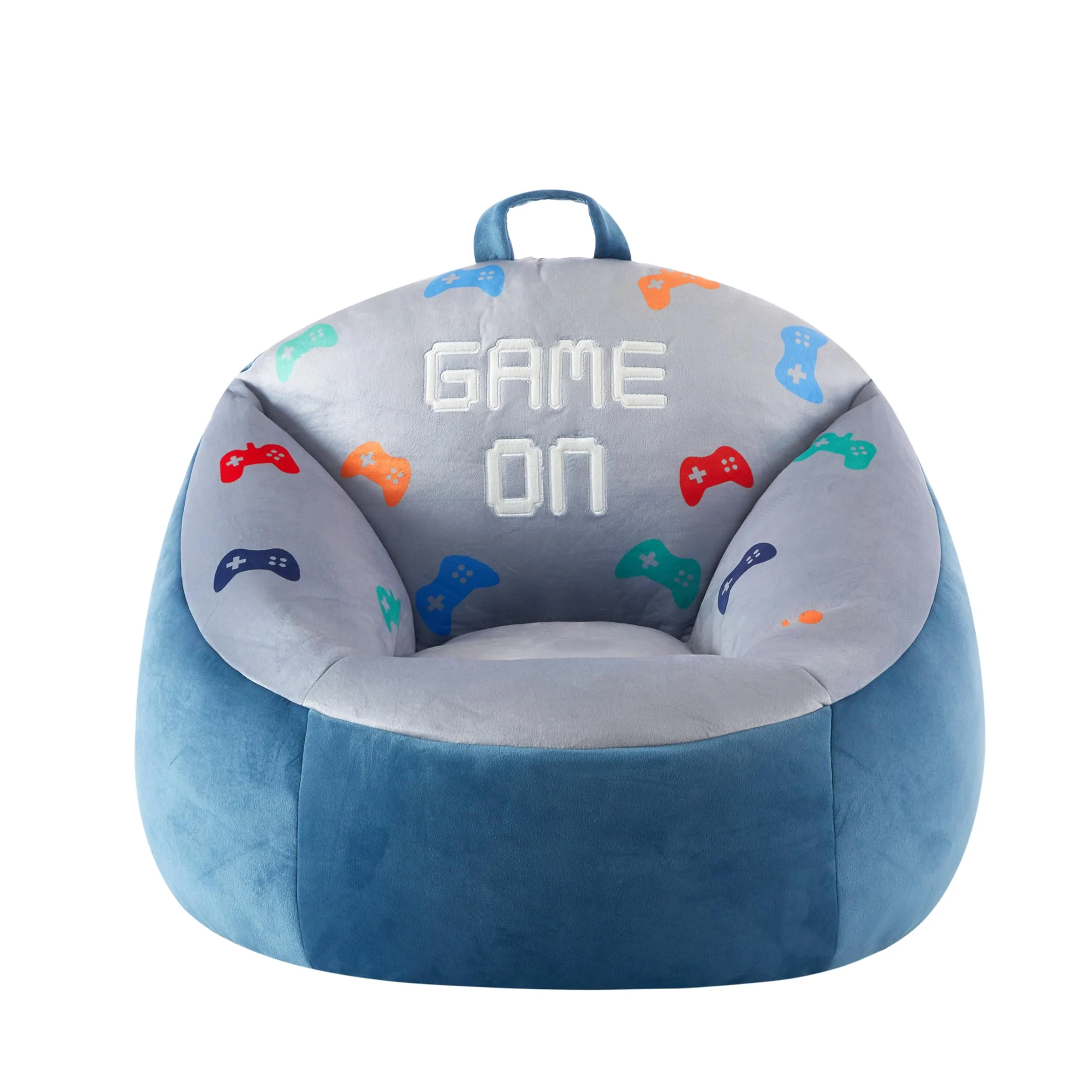 Heritage Kids Micromink Squishy Bean Bag Chair for Kids Ages 3 