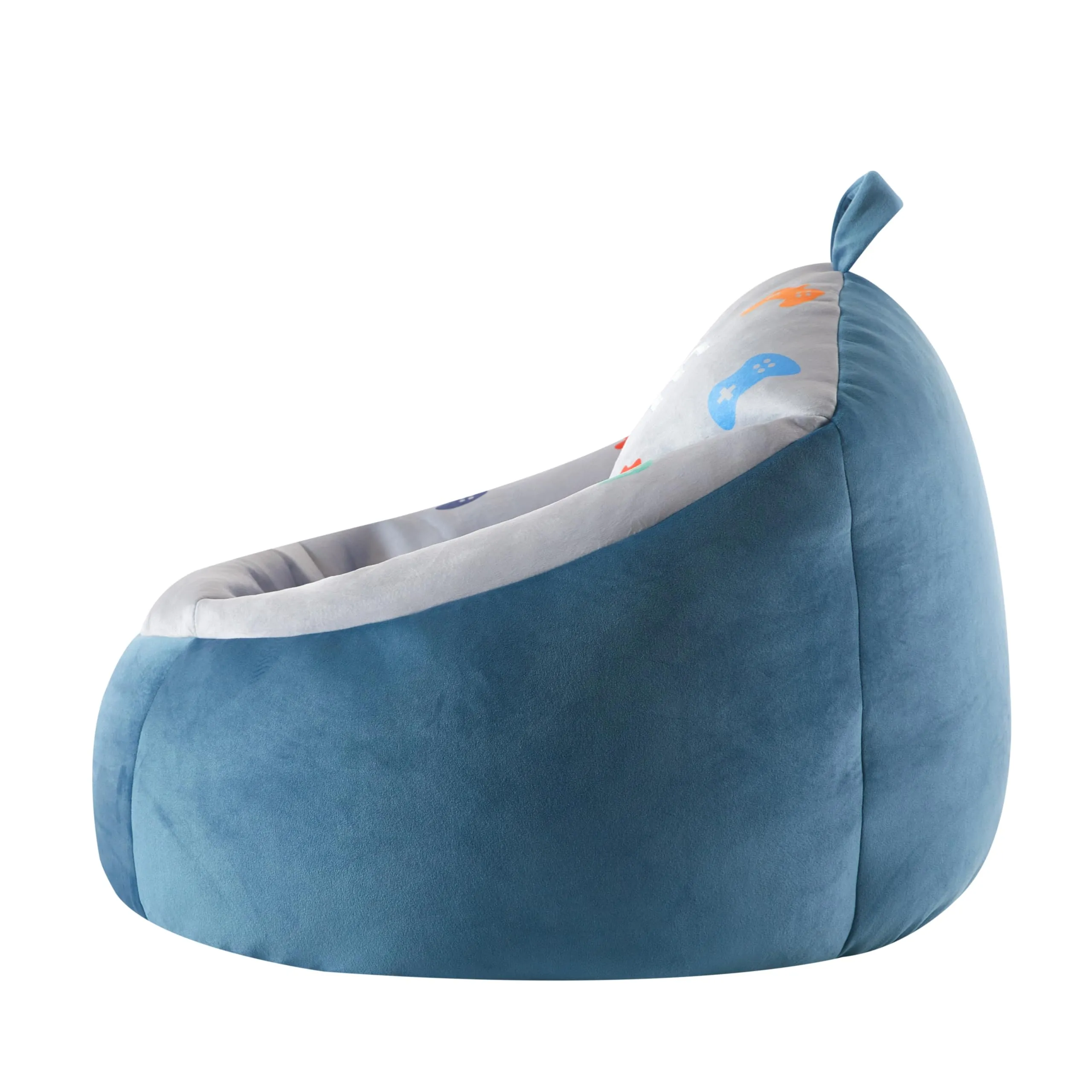 Heritage Kids Micromink Squishy Bean Bag Chair for Kids Ages 3 