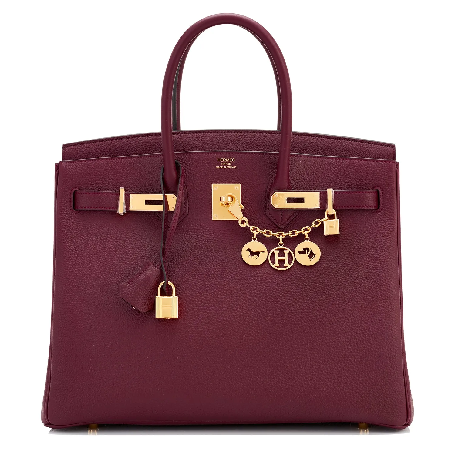 Hermes Bordeaux 35cm Birkin Togo Gold Hardware