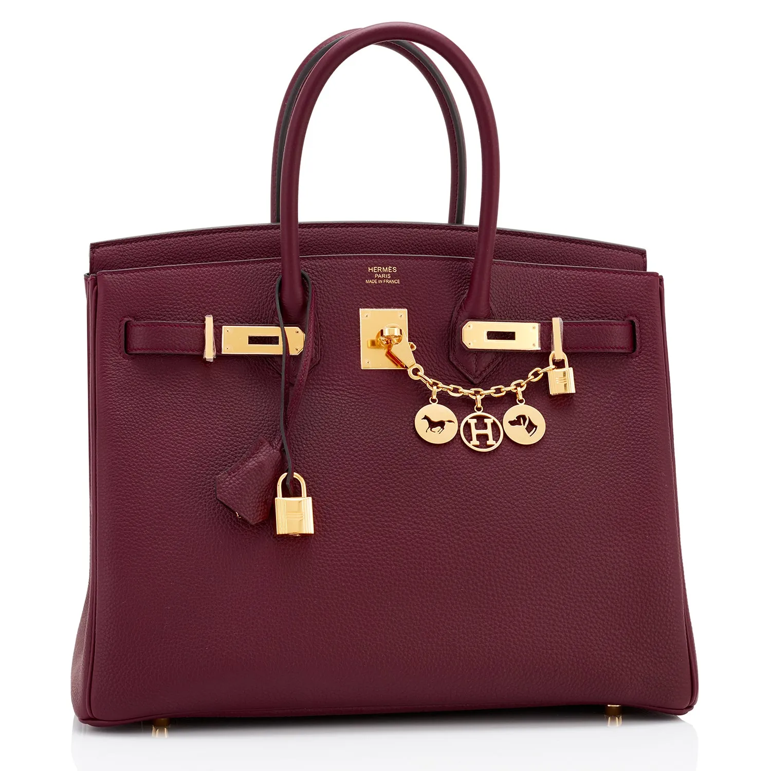 Hermes Bordeaux 35cm Birkin Togo Gold Hardware