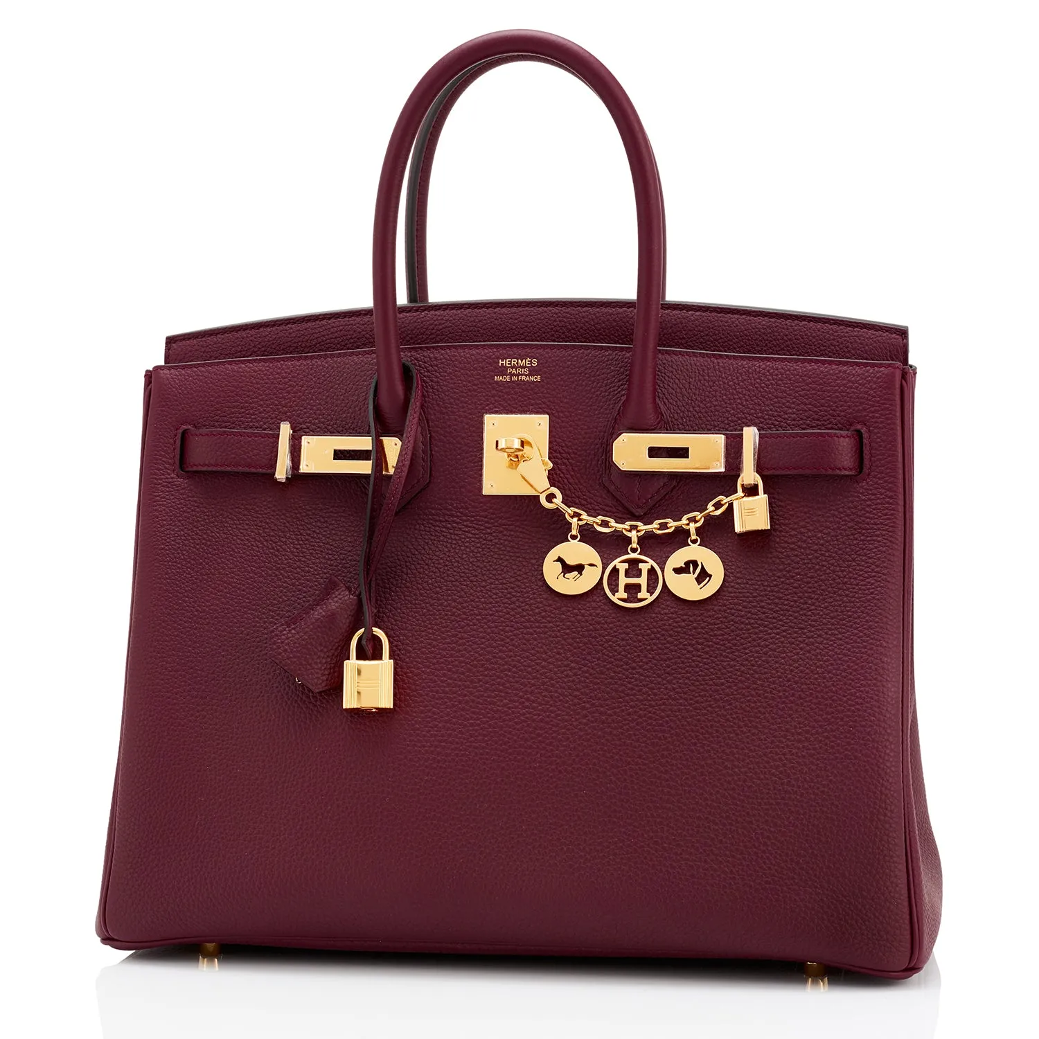 Hermes Bordeaux 35cm Birkin Togo Gold Hardware