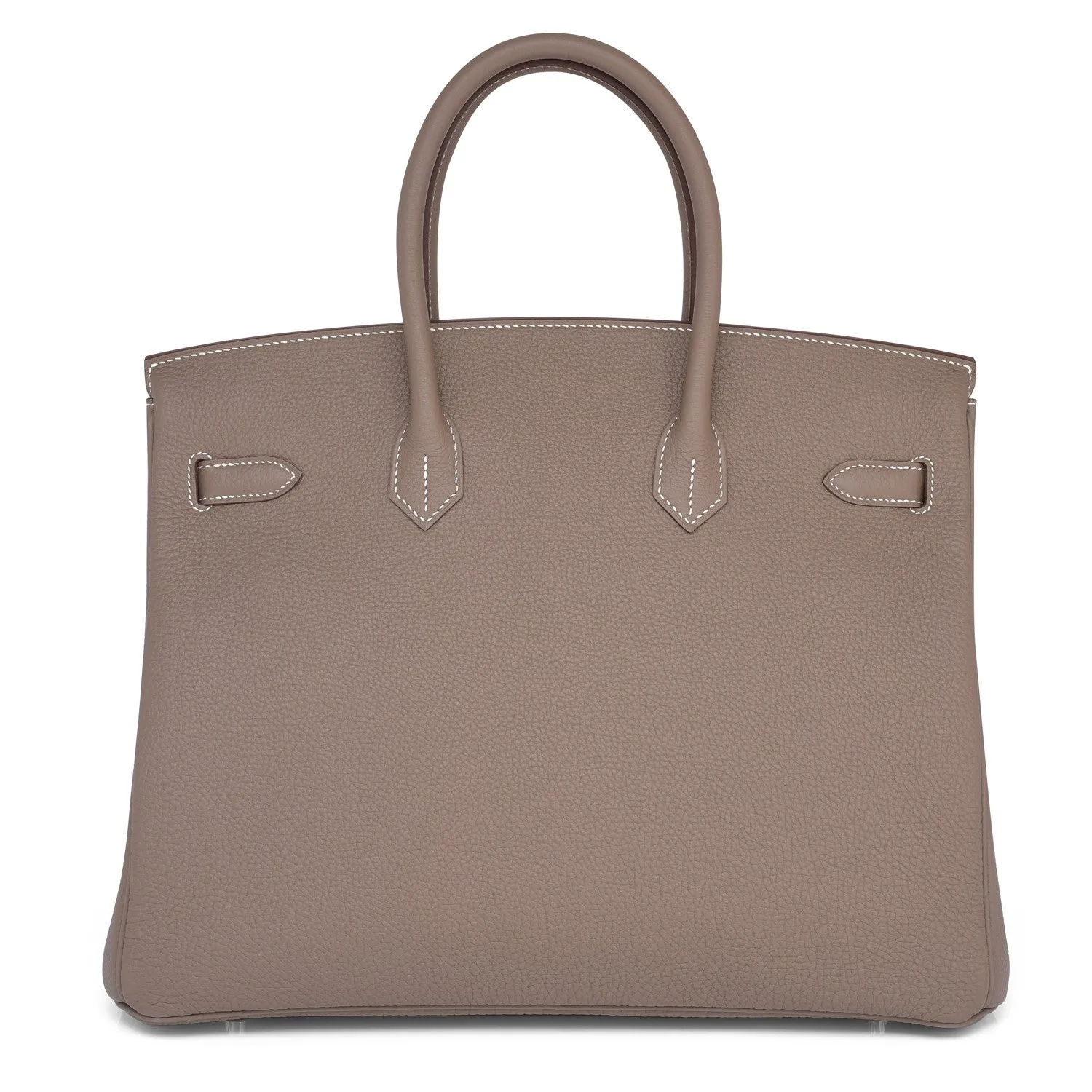 Hermes Etoupe Togo 35cm Birkin Gold Hardware