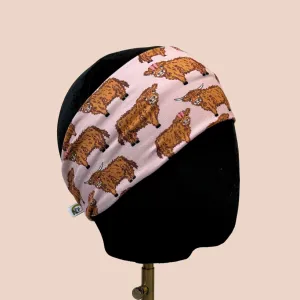 Highland Cows Stretch Headband