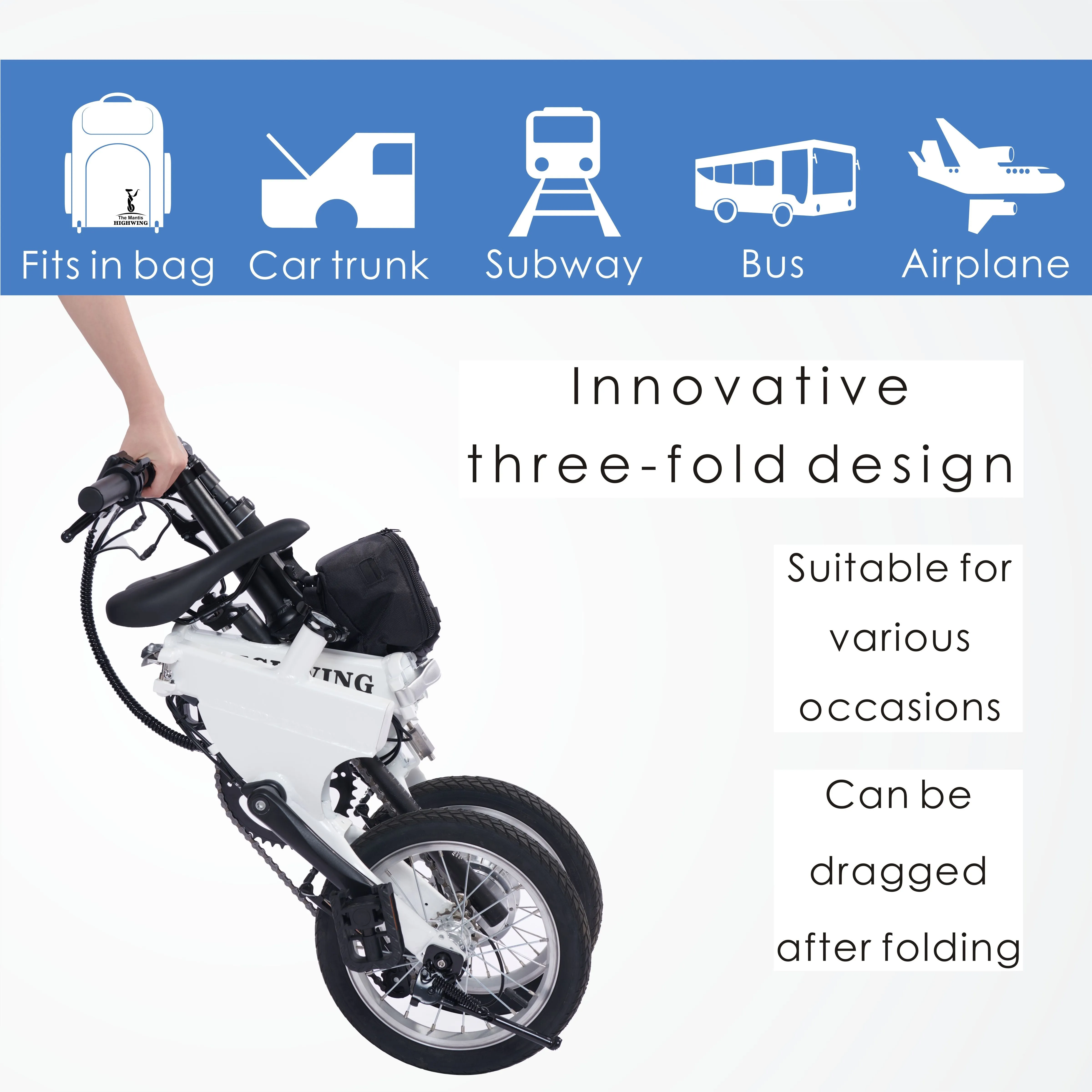 HIGHWING Folding E-bike E6 14"