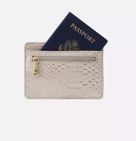 Hobo Euro Slide Card Case - Gold Filigree Exotic