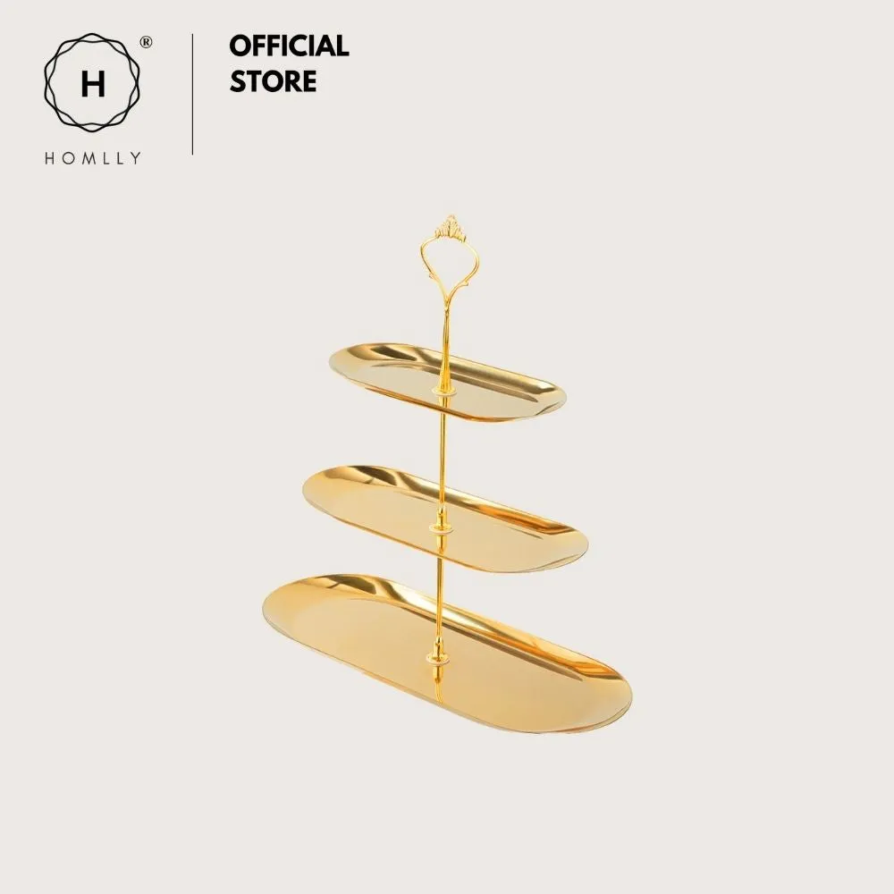 Homlly Keii Gold 2/3 Tier Jewelry keys Tray Holder