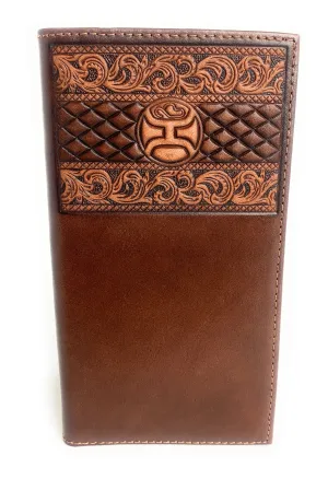 Hooey Signature Rodeo Wallet Brown W/ Tooling - 2095566W7