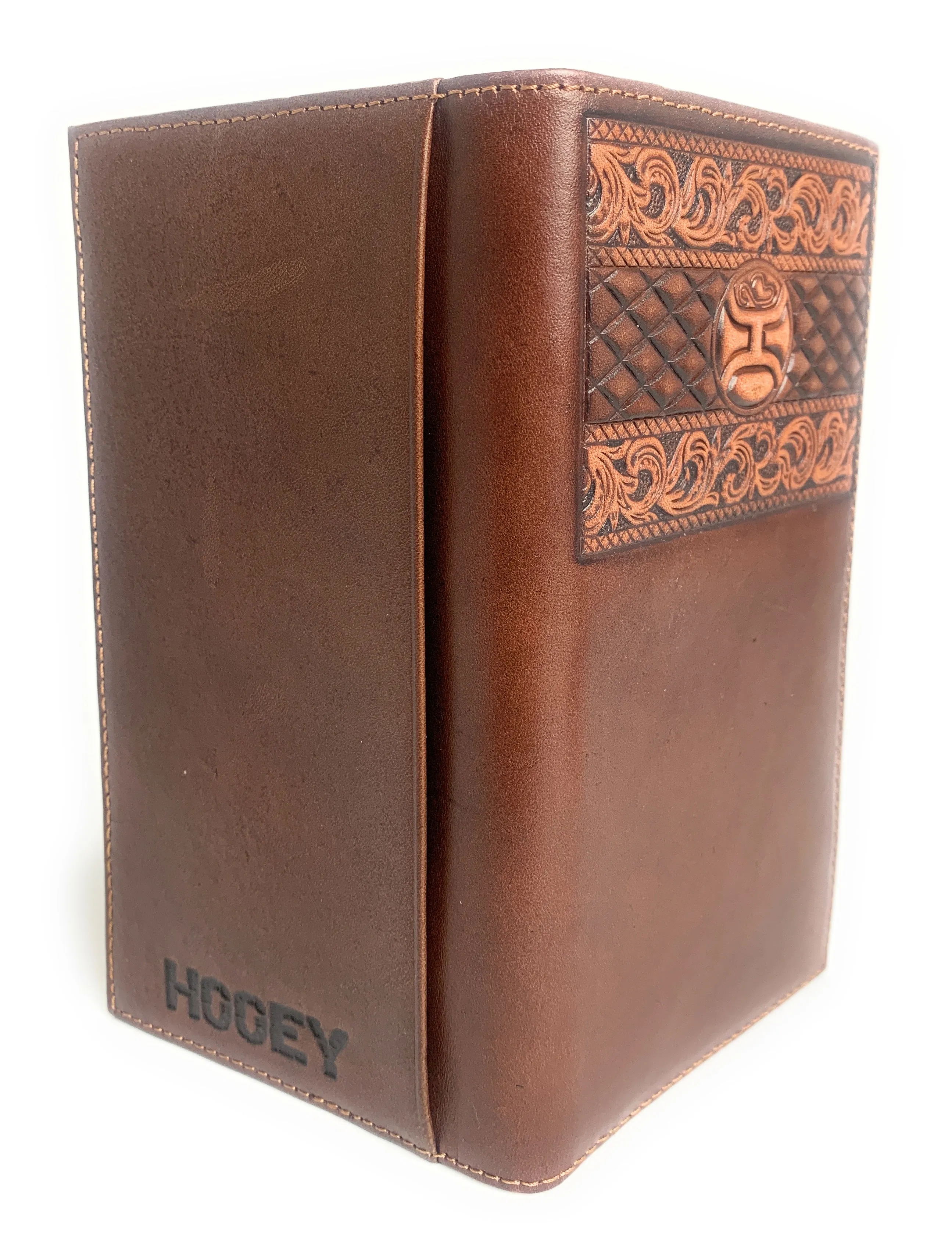 Hooey Signature Rodeo Wallet Brown W/ Tooling - 2095566W7