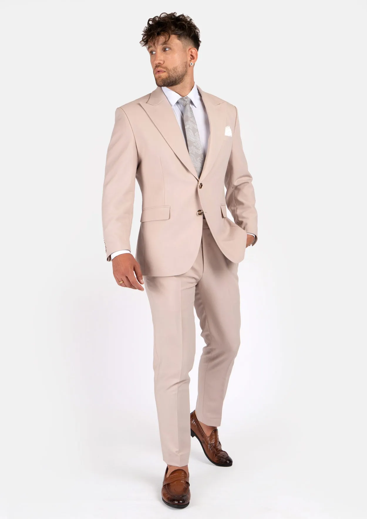 Hudson Champagne Stretch Suit