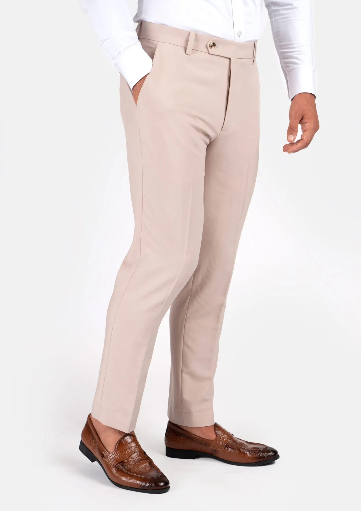 Hudson Champagne Stretch Suit