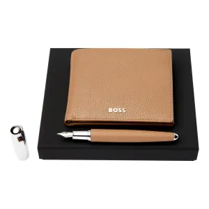 HUGO BOSS HPMP416X - Set HUGO BOSS Camel (fountain pen & money wallet)