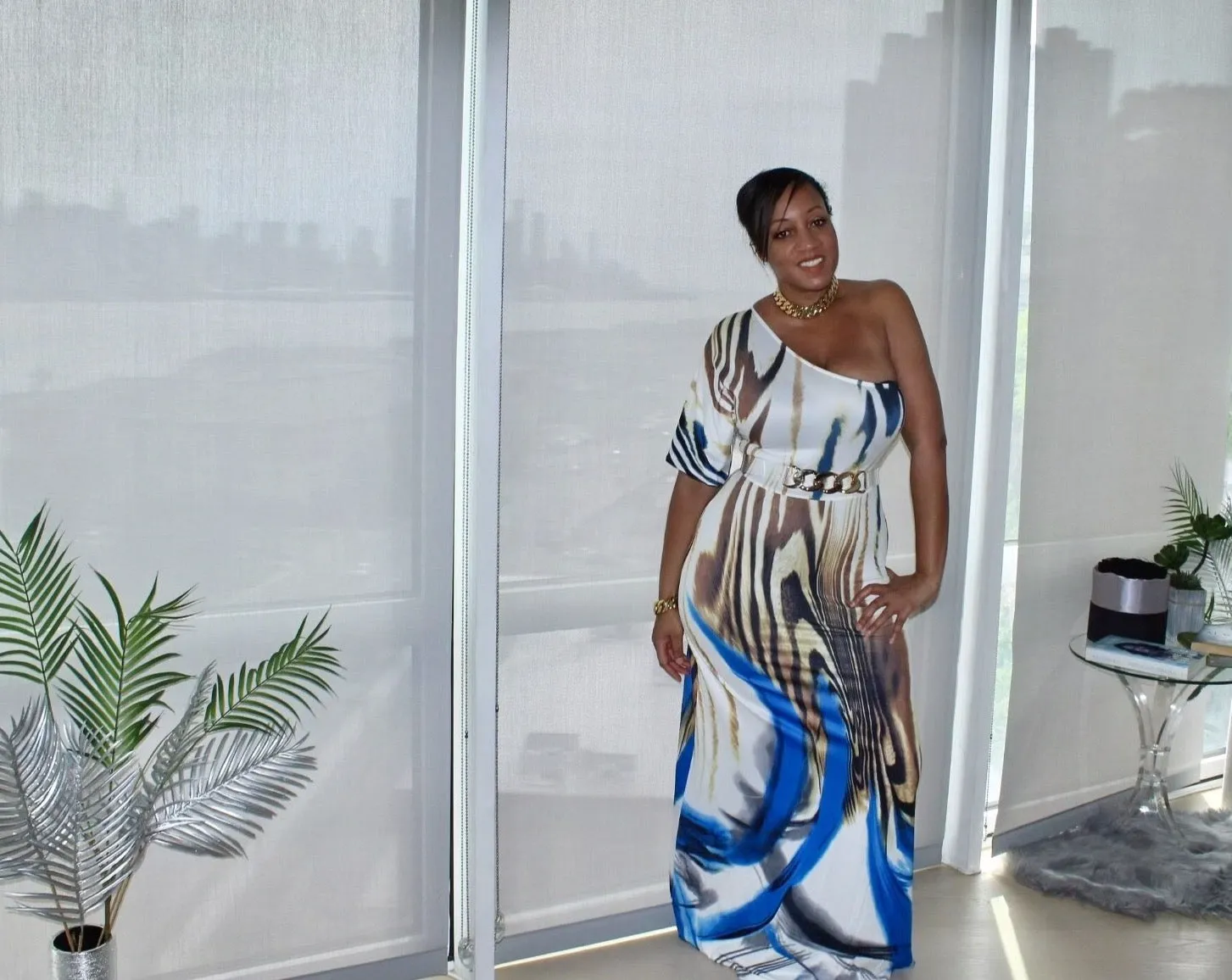 I'm Feeling Wavy Maxi Dress