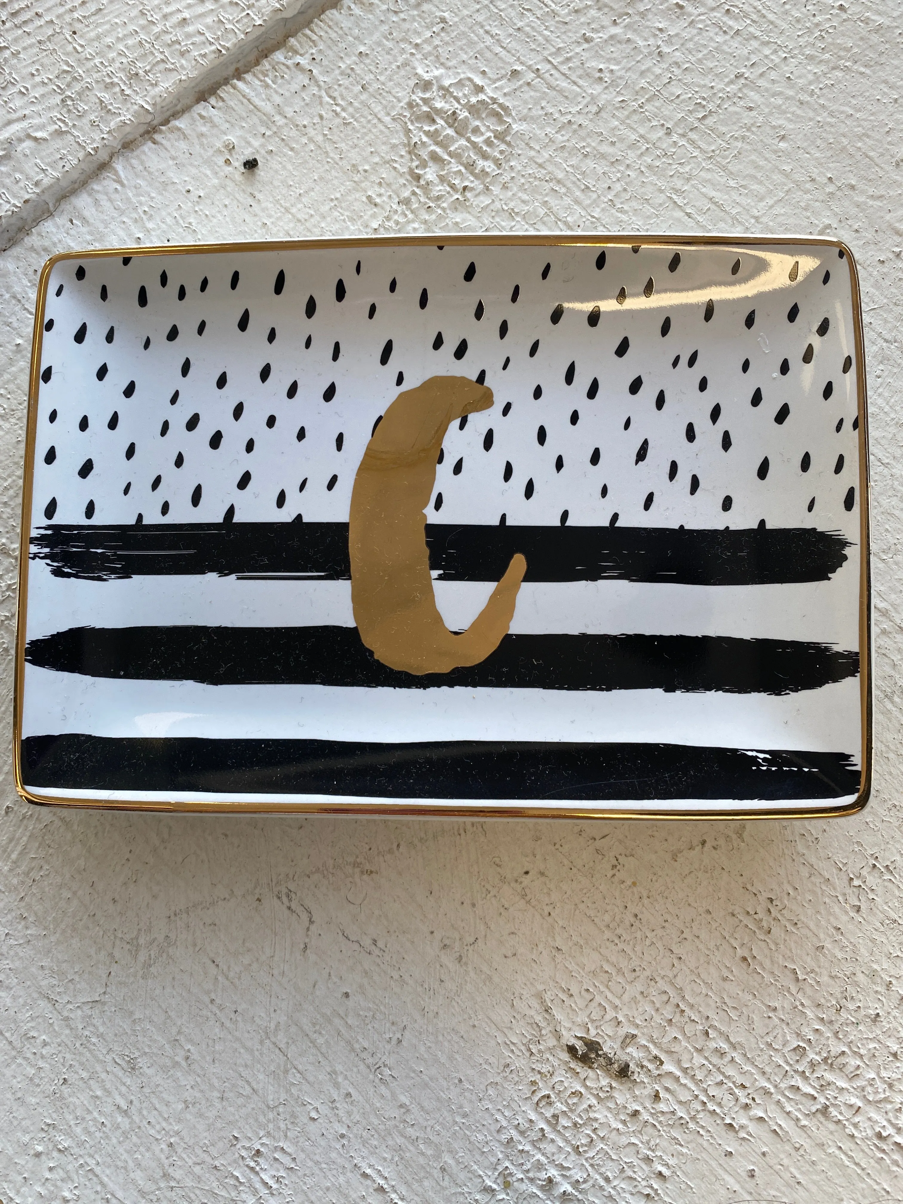INITAL TRINKET TRAY