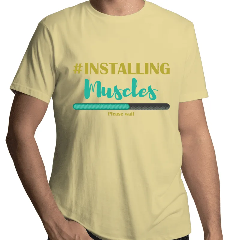 Installing Muscles Gay T-Shirt Unisex (G005)