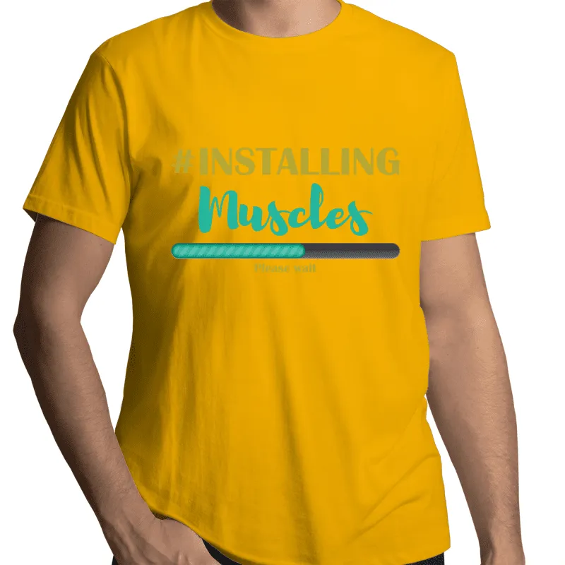 Installing Muscles Gay T-Shirt Unisex (G005)