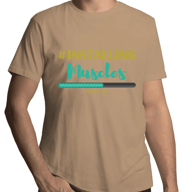 Installing Muscles Gay T-Shirt Unisex (G005)