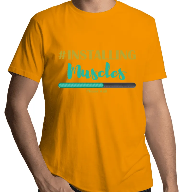 Installing Muscles Gay T-Shirt Unisex (G005)