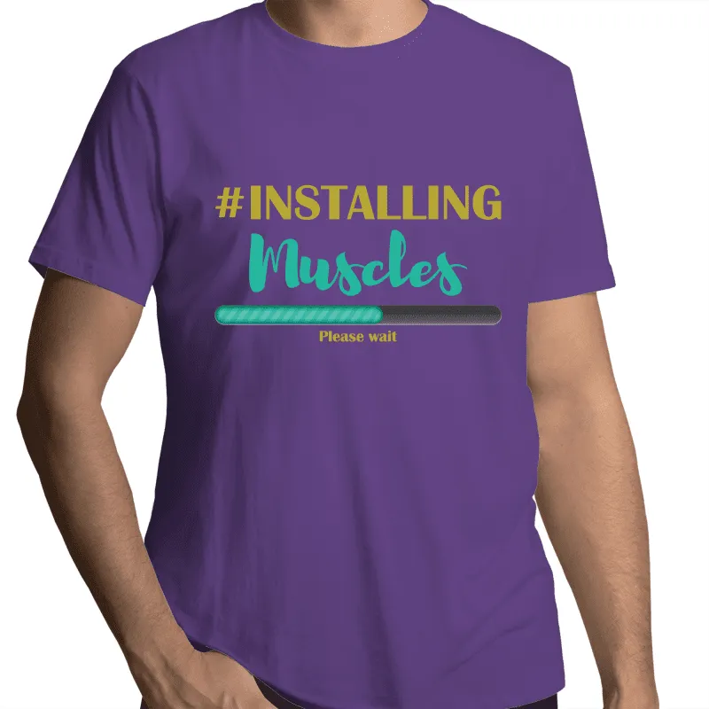 Installing Muscles Gay T-Shirt Unisex (G005)