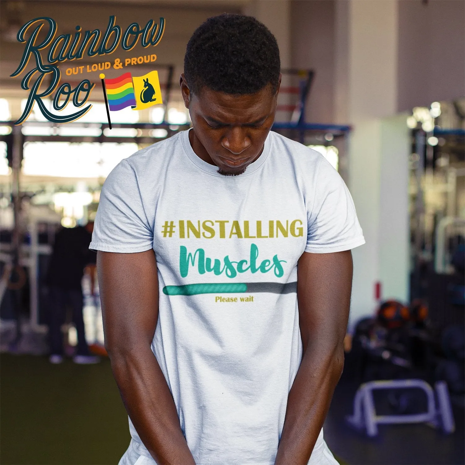 Installing Muscles Gay T-Shirt Unisex (G005)