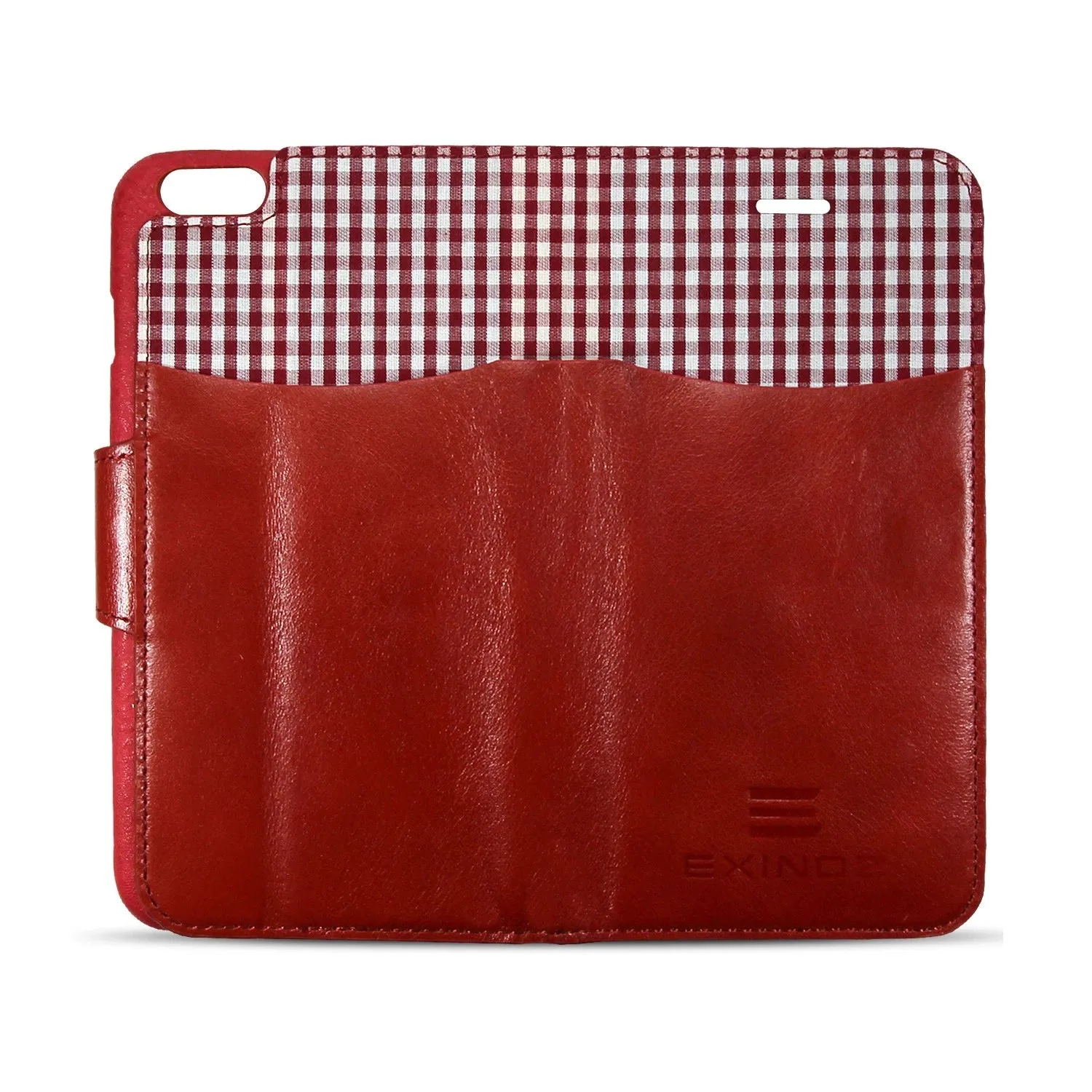 iPhone 6 / iPhone 6S Leather Wallet Case [RED]