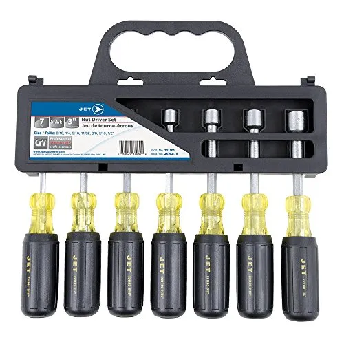 Jet 721101-7-Piece S.A.E. Cushion Grip Nutdriver Set