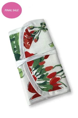 Jules Jewelry Roll in Cottage Grove Print
