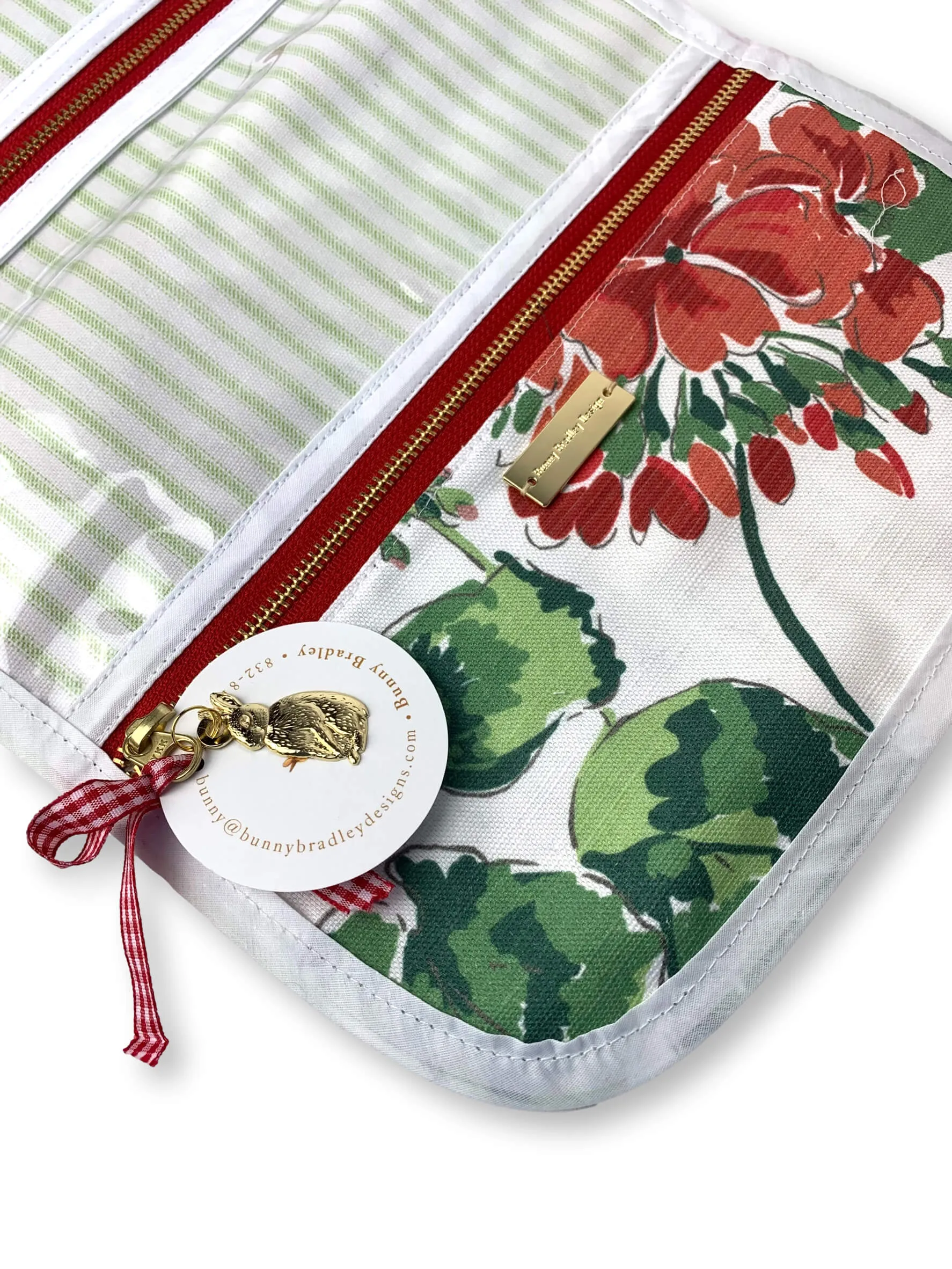 Jules Jewelry Roll in Cottage Grove Print