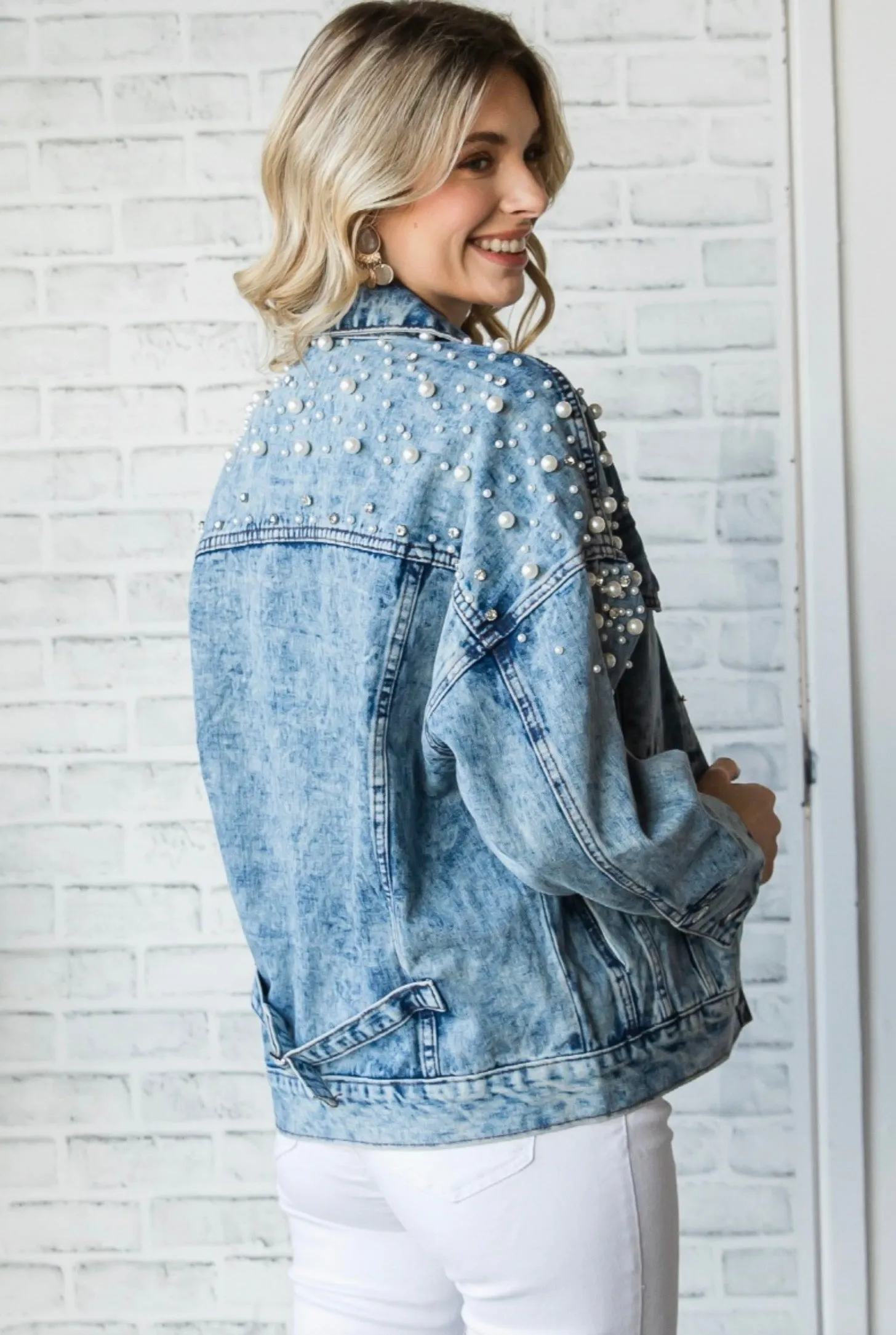 Juliet Pearl Denim Jacket