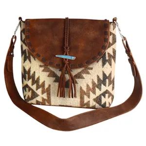 Justin Tan Aztec Blanket Crossbody with Conceal Carry Pocket