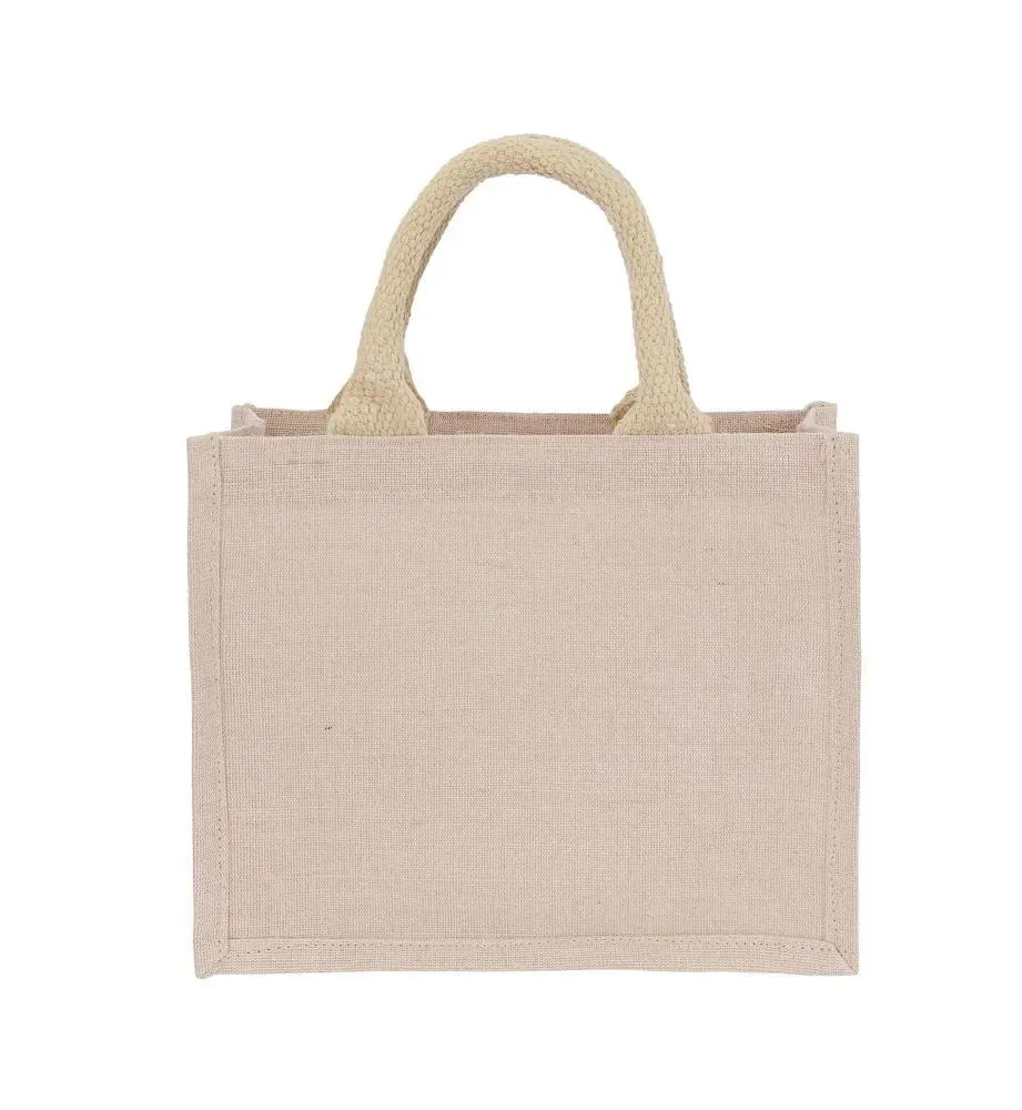 Jute   Cotton Premium Small Bag Plain