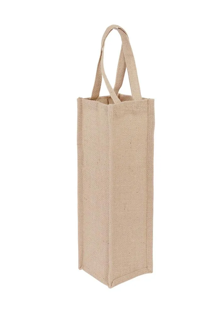 Jute Wine Bag - 1 Bottle - JT-WINE-1