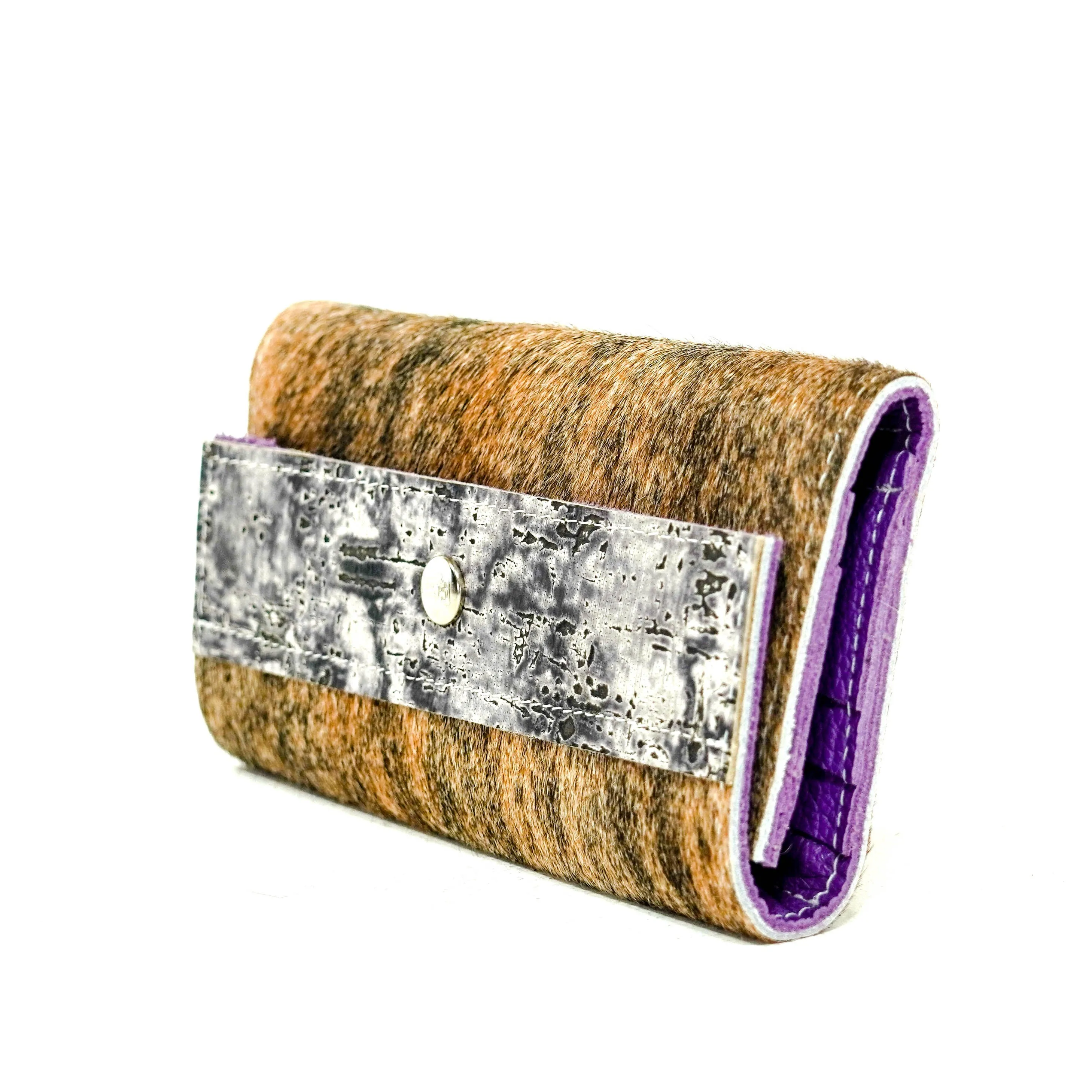 Kacey Wallet - Exotic Brindle w/ Smokeshow Driftwood