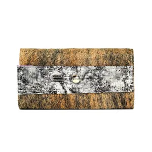 Kacey Wallet - Exotic Brindle w/ Smokeshow Driftwood