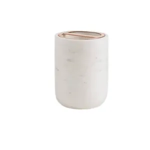 Kassatex Pietra Tooth Brush Holder - White