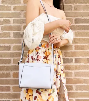 Kate Spade Monica Pebbled Leather Crossbody Taro Milk