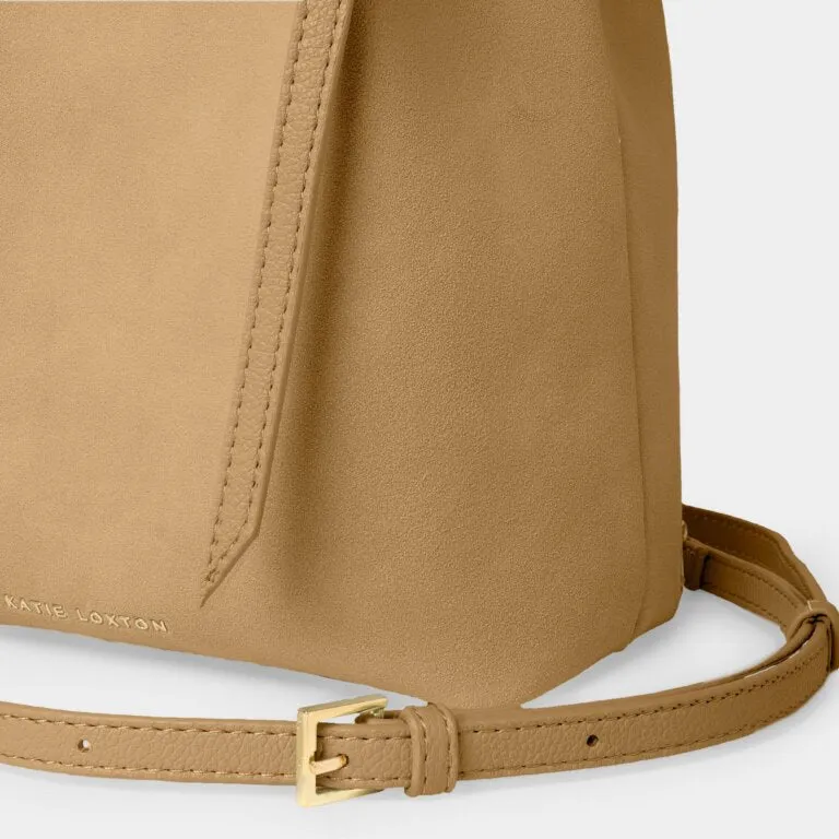Katie Loxton Celina Suedette Bucket Bag in Camel